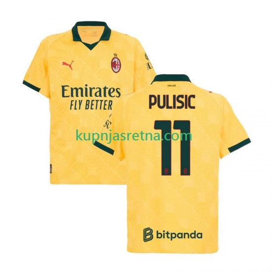 Muškarci Treći Dresova AC Milan Christian Pulisic 11 2025-2026 Kratkih Rukava