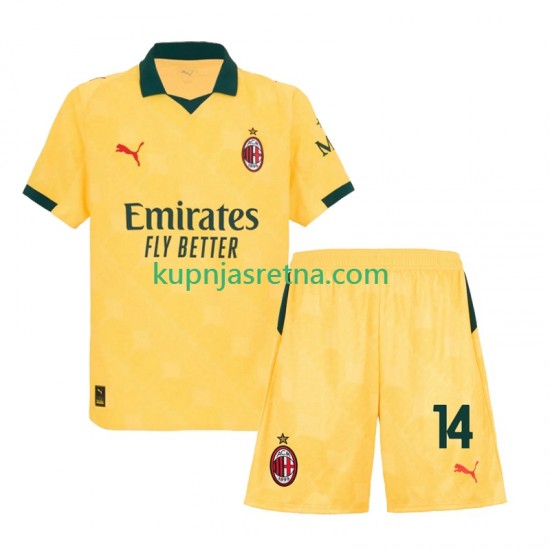 Dječja Treći Dresova AC Milan Luca Modric 14 2025-2026 Kratkih Rukava