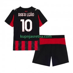 Dječja Domaći Home Dresova AC Milan Rafael Leao 10 2025-2026 Kratkih Rukava