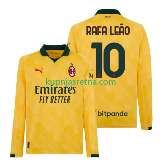 Muškarci Treći Dresova AC Milan Rafael Leao 10 2025-2026 Dugim Rukavima