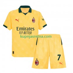 Dječja Treći Dresova AC Milan Santiago Gimenez 7 2025-2026 Kratkih Rukava