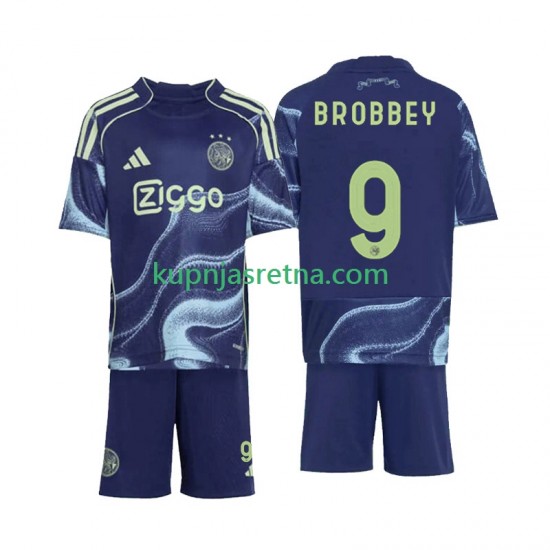 Dječja Gostujući Away Dresova AFC Ajax Brian Brobbey 9 2025-2026 Kratkih Rukava