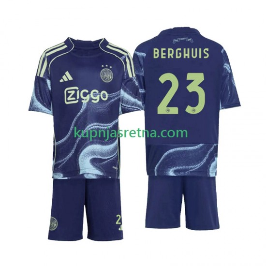 Dječja Gostujući Away Dresova AFC Ajax Steven Berghuis 23 2025-2026 Kratkih Rukava