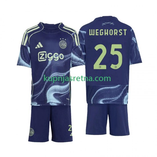 Dječja Gostujući Away Dresova AFC Ajax Wout Weghorst 25 2025-2026 Kratkih Rukava