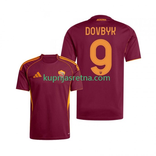 Muškarci Domaći Home Dresova Roma Artem Dovbyk 9 2025-2026 Kratkih Rukava