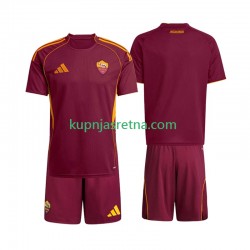 Dječja Domaći Home Dresova Roma 2025-2026 Kratkih Rukava Dječja Domaći Home Dresova Roma 2025-2026 Kratkih Rukava