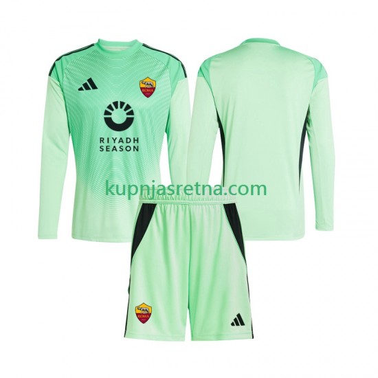 Dječja Gostujući Away Četvrti Golmanski Dresova Roma 2025-2026 Dugim Rukavima