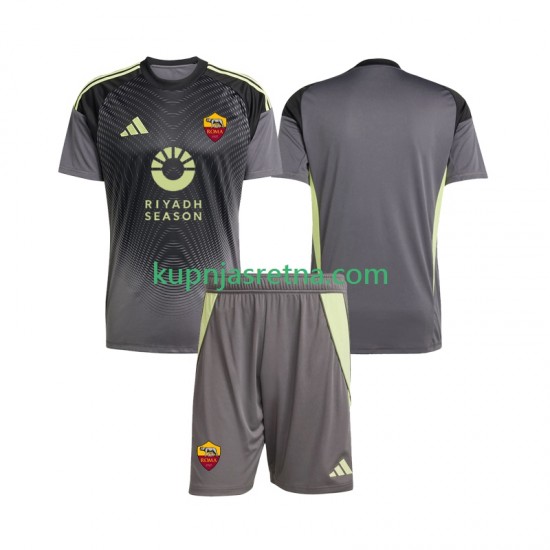 Dječja Domaći Home Golmanski Dresova Roma 2025-2026 Kratkih Rukava