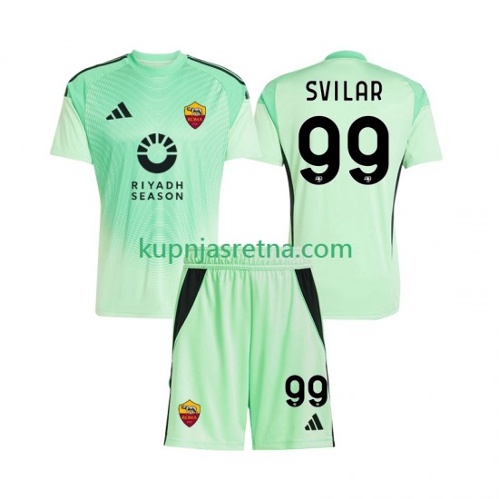 Dječja Gostujući Away Četvrti Golmanski Dresova Roma Mile Svilar 99 2025-2026 Kratkih Rukava