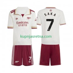Dječja Treći Dresova Arsenal Bukayo Saka 7 2025-2026 Kratkih Rukava