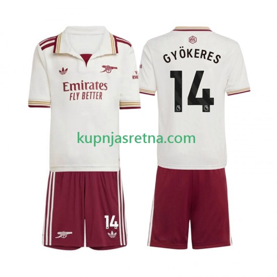 Dječja Treći Dresova Arsenal Viktor Gyokeres 14 2025-2026 Kratkih Rukava