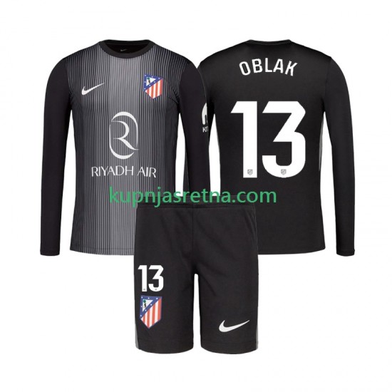 Dječja Gostujući Away Golmanski Dresova Atlético Madrid Jan Oblak 13 2025-2026 Dugim Rukavima