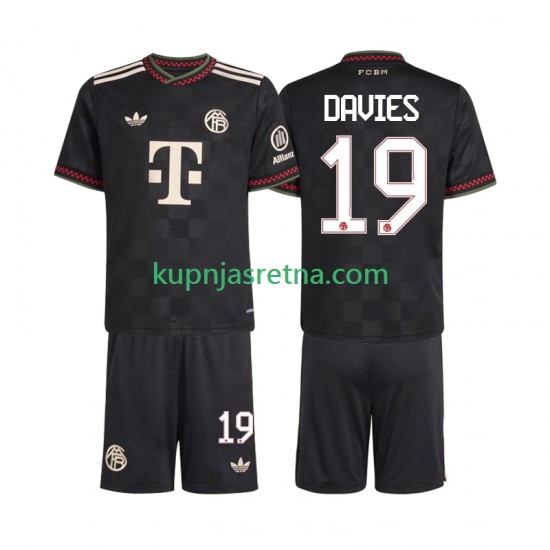 Dječja Treći Dresova FC Bayern München Alphonso Davies 19 2025-2026 Kratkih Rukava
