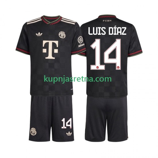 Dječja Treći Dresova FC Bayern München Luis Diaz 14 2025-2026 Kratkih Rukava
