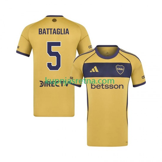 Muškarci Gostujući Away Dresova Boca Juniors Rodrigo Battaglia 5 2025-2026 Kratkih Rukava