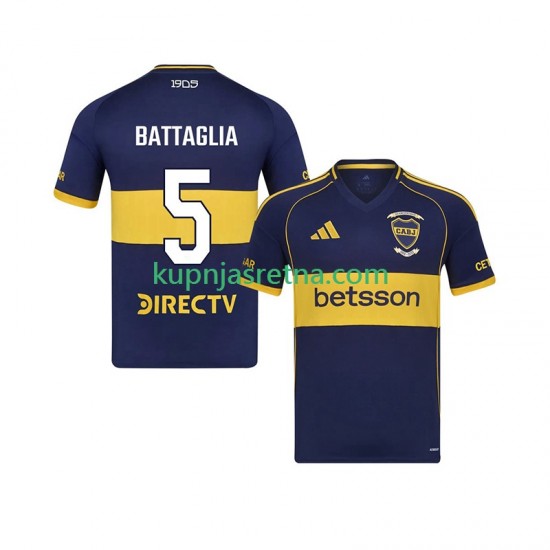 Muškarci Domaći Home Dresova Boca Juniors Rodrigo Battaglia 5 2025-2026 Kratkih Rukava