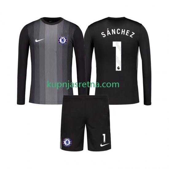 Dječja Domaći Home Golmanski Dresova Chelsea Robert Sanchez 1 2025-2026 Dugim Rukavima