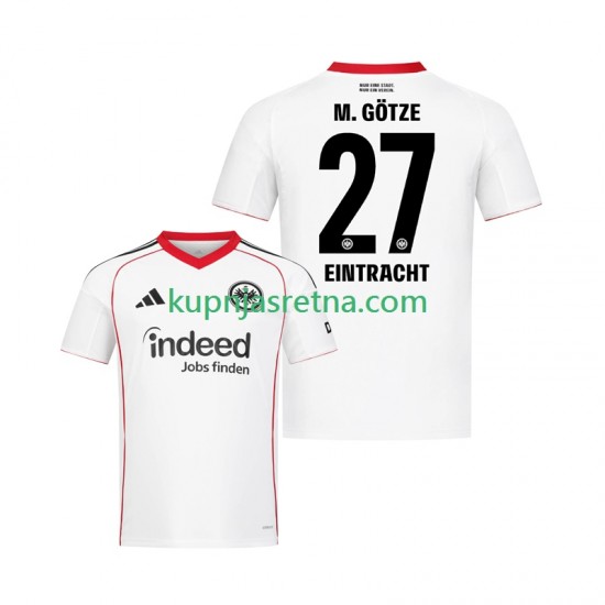 Muškarci Gostujući Away Dresova Eintracht Frankfurt Mario Gotze 27 2025-2026 Kratkih Rukava