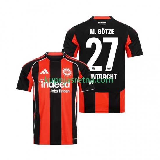 Muškarci Domaći Home Dresova Eintracht Frankfurt Mario Gotze 27 2025-2026 Kratkih Rukava