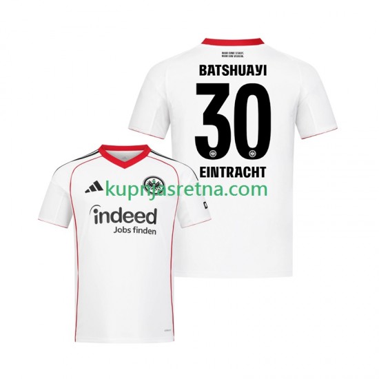 Muškarci Gostujući Away Dresova Eintracht Frankfurt Michy Batshuayi 30 2025-2026 Kratkih Rukava