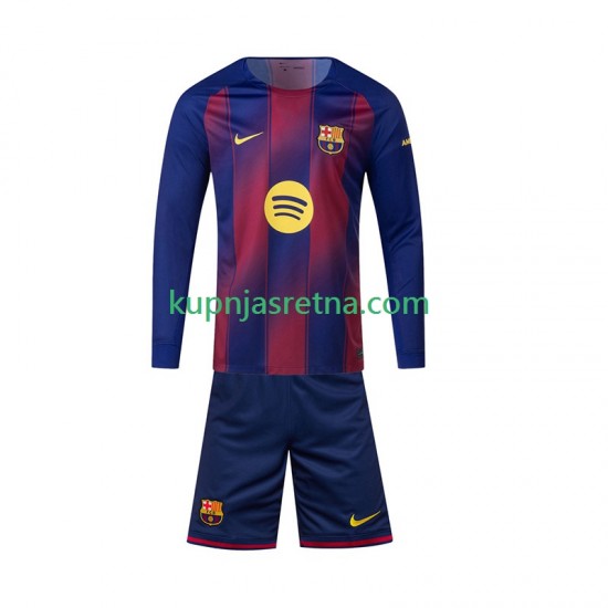 Dječja Domaći Home Dresova FC Barcelona 2025-2026 Dugim Rukavima