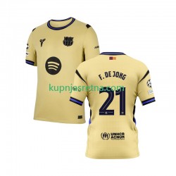 Muškarci Gostujući Away Dresova FC Barcelona Frenkie de Jong 21 Champions League 2025-2026 Kratkih Rukava