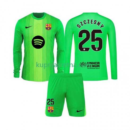 Dječja Domaći Home Golmanski Dresova FC Barcelona Szczesny 25 2025-2026 Dugim Rukavima
