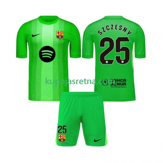Dječja Domaći Home Golmanski Dresova FC Barcelona Szczesny 25 2025-2026 Kratkih Rukava