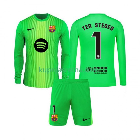 Dječja Domaći Home Golmanski Dresova FC Barcelona Ter Stegen 1 2025-2026 Dugim Rukavima