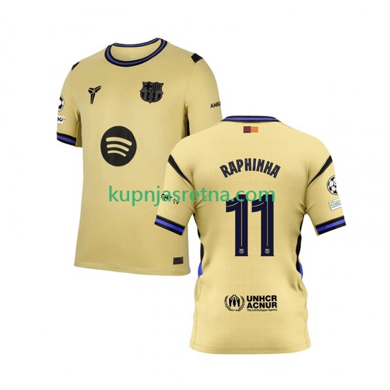 Muškarci Gostujući Away Dresova FC Barcelona Raphinha 11 Champions League 2025-2026 Kratkih Rukava