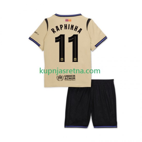 Dječja Gostujući Away Dresova FC Barcelona Raphinha 11 UCL 2025-2026 Kratkih Rukava