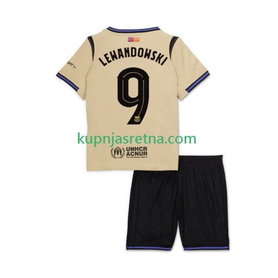 Dječja Gostujući Away Dresova FC Barcelona Robert Lewandowski 9 UCL 2025-2026 Kratkih Rukava