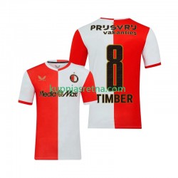 Muškarci Domaći Home Dresova Feyenoord Rotterdam Quinten Timber 8 2025-2026 Kratkih Rukava Muškarci Domaći Home Dresova Feyenoord Rotterdam Quinten Timber 8 2025-2026 Kratkih Rukava