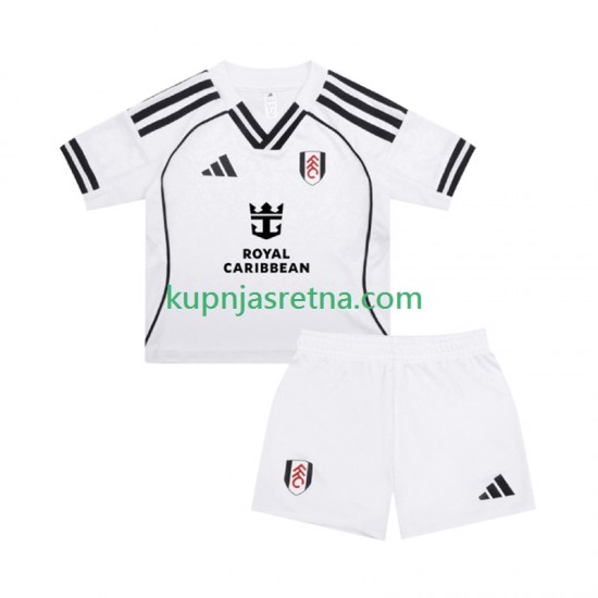 Dječja Domaći Home Dresova Fulham 2025-2026 Kratkih Rukava