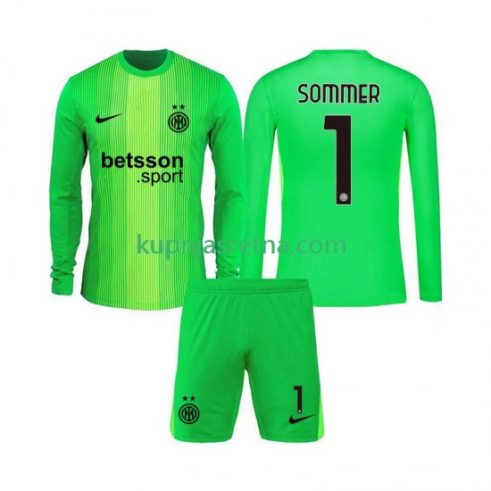 Dječja Treći Golmanski Dresova Inter Milan Yann Sommer 1 2025-2026 Dugim Rukavima