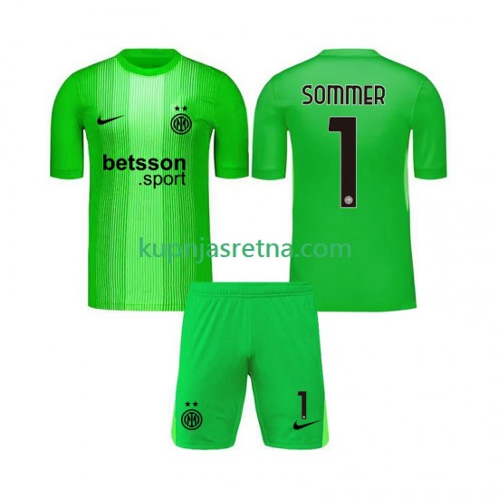 Dječja Treći Golmanski Dresova Inter Milan Yann Sommer 1 2025-2026 Kratkih Rukava