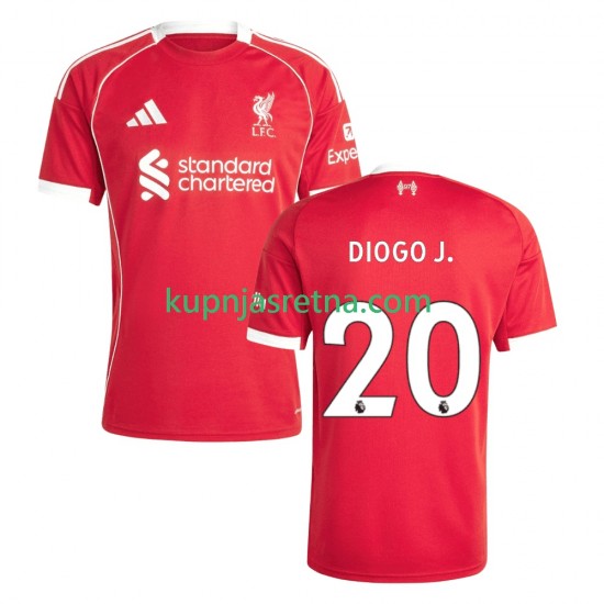 Muškarci Domaći Home Dresova Liverpool Diogo Jota 20 2025-2026 Kratkih Rukava
