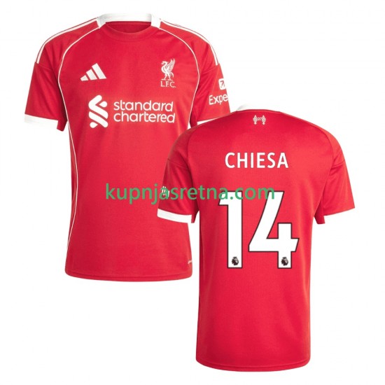 Muškarci Domaći Home Dresova Liverpool Federico Chiesa 14 2025-2026 Kratkih Rukava