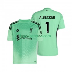 Muškarci Domaći Home Golmanski Dresova Liverpool Alisson Becker 1 2025-2026 Kratkih Rukava