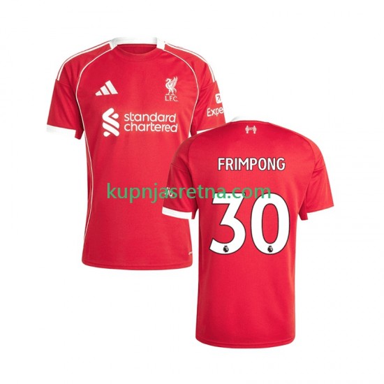 Muškarci Domaći Home Dresova Liverpool Jeremie Frimpong 30 2025-2026 Kratkih Rukava