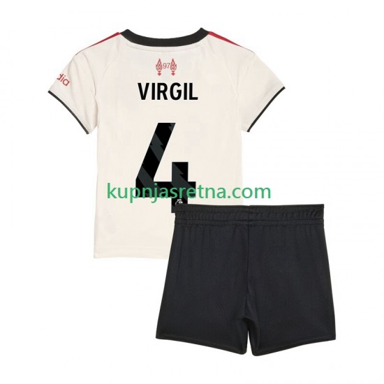 Dječja Gostujući Away Dresova Liverpool Virgil van Dijk 4 2025-2026 Kratkih Rukava