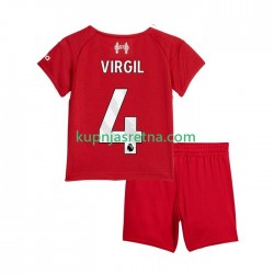 Dječja Domaći Home Dresova Liverpool Virgil van Dijk 4 2025-2026 Kratkih Rukava