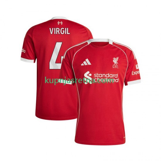 Muškarci Domaći Home Dresova Liverpool Virgil van Dijk 4 2025-2026 Kratkih Rukava