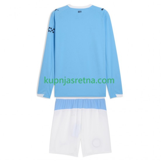 Dječja Domaći Home Dresova Manchester City 2025-2026 Dugim Rukavima