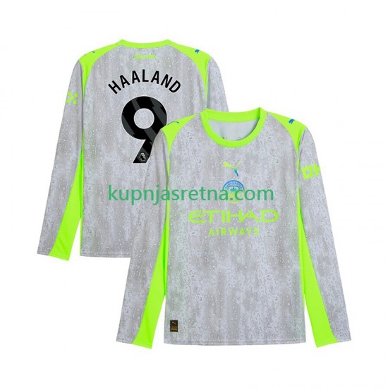 Muškarci Treći Dresova Manchester City Erling Haaland 9 2025-2026 Dugim Rukavima