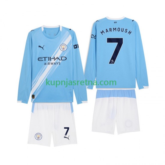 Dječja Domaći Home Dresova Manchester City Omar Marmoush 7 2025-2026 Dugim Rukavima