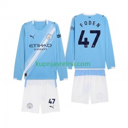 Dječja Domaći Home Dresova Manchester City Phil Foden 47 2025-2026 Dugim Rukavima