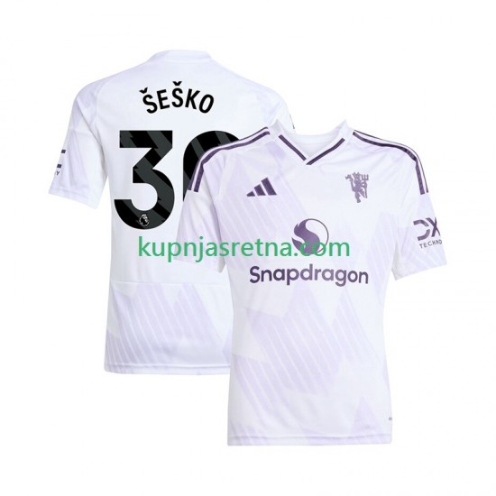 Muškarci Gostujući Away Dresova Manchester United Benjamin Sesko 30 2025-2026 Kratkih Rukava