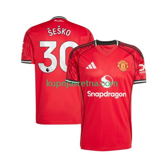 Muškarci Domaći Home Dresova Manchester United Benjamin Sesko 30 2025-2026 Kratkih Rukava
