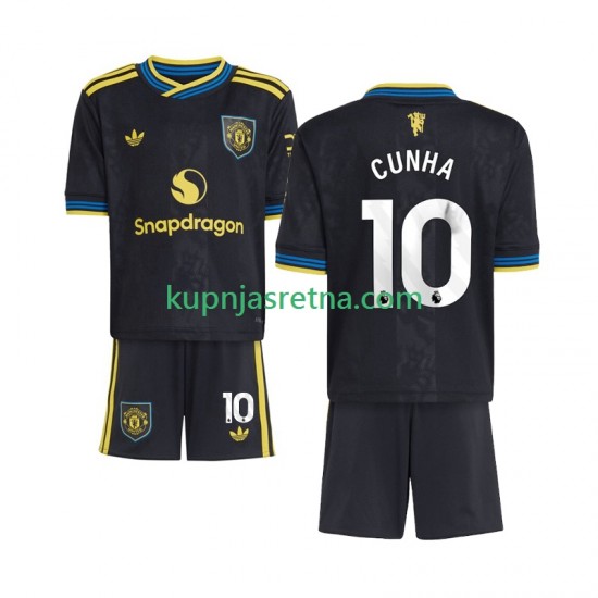 Dječja Treći Dresova Manchester United Matheus Cunha 10 2025-2026 Kratkih Rukava